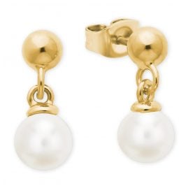 s.Oliver 2026133 Women's Stud Earrings with Pearl