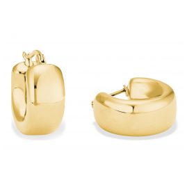 s.Oliver 2028470 Women's Hoop Earrings Gold Plated Steel