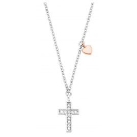s.Oliver 2028451 Children's Necklace for Girls Cross 925 Silver
