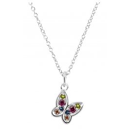 s.Oliver 2033912 Girls Necklace Butterfly Silver