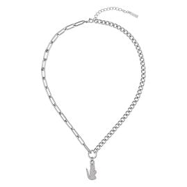 Lacoste 2040148 Ladies' Necklace Crocodile Silver Tone