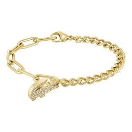 Lacoste 2040147 Women's Bracelet Crocodile Gold Tone