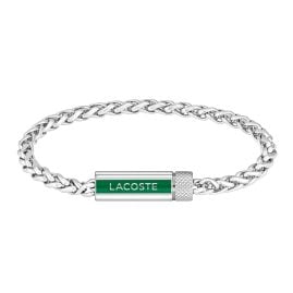 Lacoste 2040337 Men's Bracelet Spelt Silver Tone