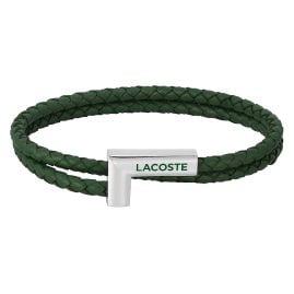 Lacoste 2040151 Herrenarmband Swarm Leder Grün