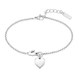 Lacoste 2040027 Ladies' Bracelet Love my Croc Silver Tone