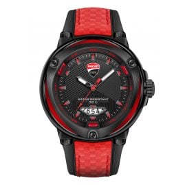 Ducati DTWGN2018904 Herren-Armbanduhr Schwarz/Rot
