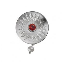 Allaxo 22182GR Anhänger Silber 925 mit Granat