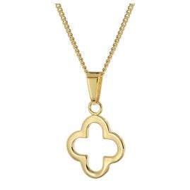 trendor 28167 Kreuz-Anhänger Gold 333/8K mit vergoldeter Silberkette
