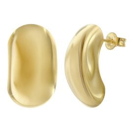 trendor 28166 Women's Stud Earrings Gold Plated Silver 925 Width 13 mm