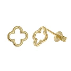 trendor 28170 Women's Earrings Gold 333/8K Studs Earrings Open Cross