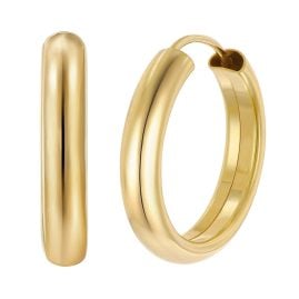 trendor 28180-20 Women's Hoop Earrings Gold Plated 925 Silver Ø 20 mm