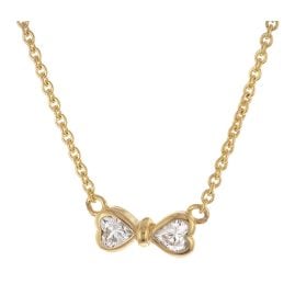 trendor 28344 Damen-Halskette 925 Silber Vergoldet Zirkonia Collier
