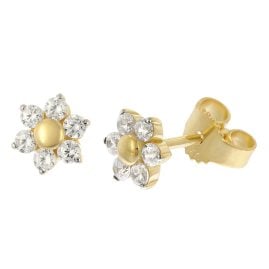 trendor 28348 Ladies' Stud Earrings Gold-Plated 925 Silver