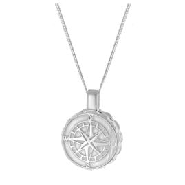 trendor 28390 Herren-Halskette mit Medaillon 925 Silber