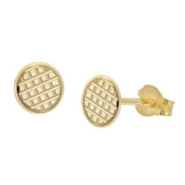 trendor 28461 Women's Stud Earrings 333 / 8K Gold Ø 6 mm