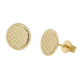 trendor 28462 Damen-Ohrstecker 333 / 8K Gold Ohrringe Ø 8 mm