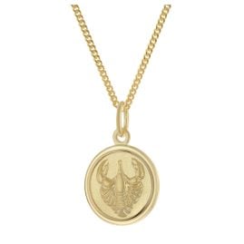 trendor 28468-07 Kids Cancer Zodiac Sign 333 Gold with Gold-Plated Chain
