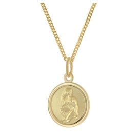 trendor 28468-09 Kinder Sternzeichen Jungfrau Gold 333 mit vergoldeter Kette