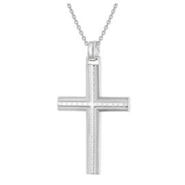 trendor 28570 Men's Necklace with Cross in 925 Sterling Silver