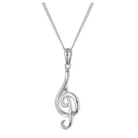 trendor 28587 Necklace with Treble Clef 925 Sterling Silver