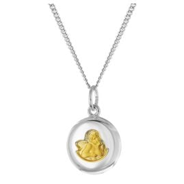 trendor 28602 Kinder-Kette mit Engel-Anhänger 925 Silber