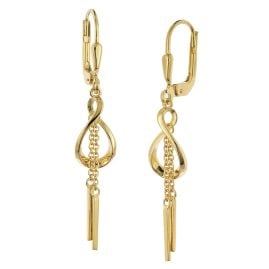 trendor 28544 Women's Drop Earrings Gold-Plated 925 Silver