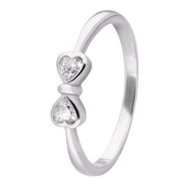 trendor 28526 Women's Ring 925 Silver Rhodium-Plated With Cubic Zirconia