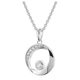 trendor 28414 Women's Necklace 925 Silver With Cubic Zirconia Pendant