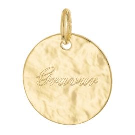 trendor 28491 Anhänger mit Namen Gold 333 (8 Karat) Gravurplatte Ø 14 mm