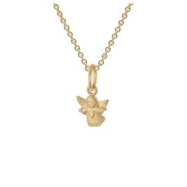 trendor 28966 Angel Pendant 333 Gold with Gold-Plated Silver Chain For Kids