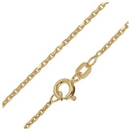 trendor 28804 Damen-Halskette 925 Silber Vergoldet Feine Ankerkette 1,3 mm