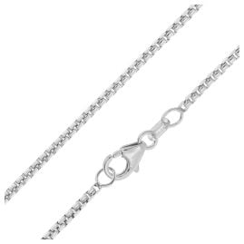 trendor 28809 Silber-Halskette 925 Silber Runde Venezianer Kette 1,5 mm