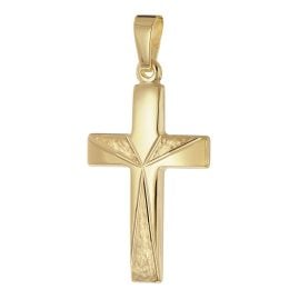 trendor 21157 Kreuz-Anhänger Gold 333 (8 Karat) 21 mm