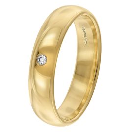 trendor 21213 Damenring Gold 375 mit Diamant