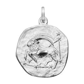 trendor 21218-01 Sternzeichen Steinbock 925 Silber Anhänger Ø 16 mm