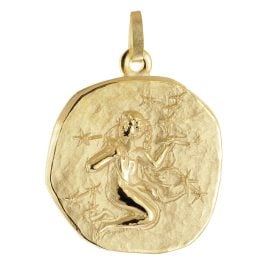 trendor 21300-09 Anhänger Sternzeichen Jungfrau 925 Silber Vergoldet Ø 20 mm