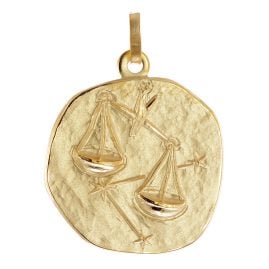 trendor 21300-10 Anhänger Sternzeichen Waage 925 Silber Vergoldet Ø 20 mm