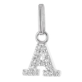 trendor 21270-A Buchstaben-Anhänger A 925 Silber Rhodiniert