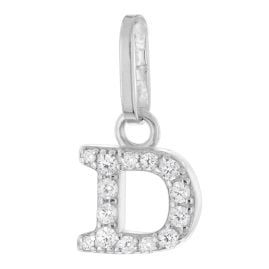 trendor 21270-D Buchstaben-Anhänger D 925 Silber Rhodiniert