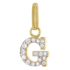 trendor 21284-G Letter G Pendant Gold Plated 925 Silver