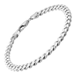 trendor 21042 Herren-Armband 925 Silber Massiv Panzerkette Breite 5,4 mm