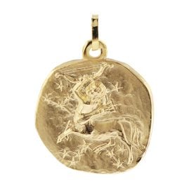 trendor 21300-12 Anhänger Schütze Sternzeichen 925 Silber Vergoldet ⌀ 20 mm
