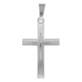 trendor 21557 Cross Pendant for Women and Young People 925 Silver 21 x 14 mm