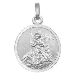 trendor 21645 Kids Pendant Archangel Michael 925 Silver Rhodium Plated ⌀ 16 mm