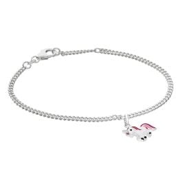 trendor 21623 Girls' Bracelet 925 Silver Rhodium-Plated with Unicorn Pendant