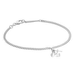 trendor 21582 Mädchen-Armband Glaube, Liebe, Hoffnung 925 Silber Rhodiniert