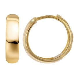 trendor 21698 Women's Hinged Hoop Earrings Gold 333/8K 15x4 mm