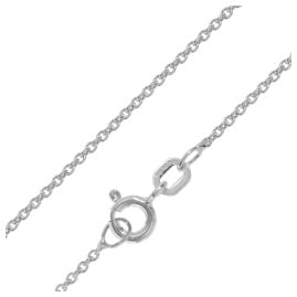 trendor 21836 Kette für Anhänger 925 Silber rhodiniert Ankerkette 1,3 mm