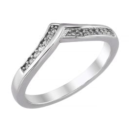 trendor 21786 Damenring 925 Silber Rhodiniert Zirkonia-Ring