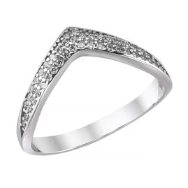 trendor 21802 Damenring 925 Silber Rhodiniert mit Zirkonia